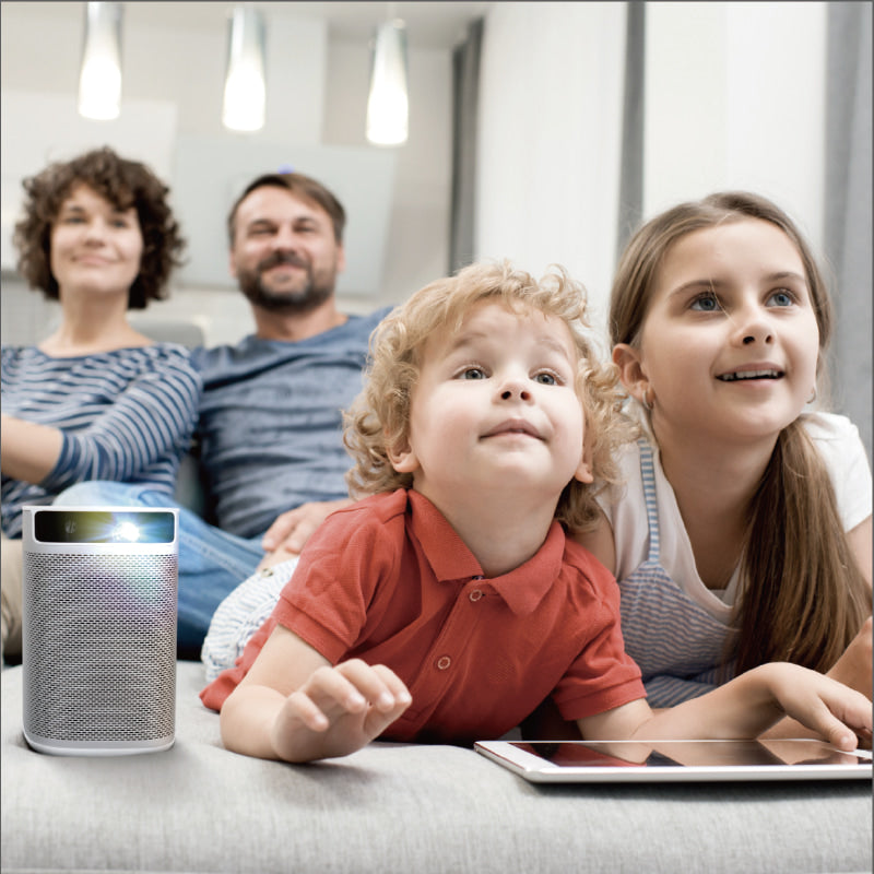 MoGo Pro - 1080p pico projecteur - adapté aux familles avec enfants