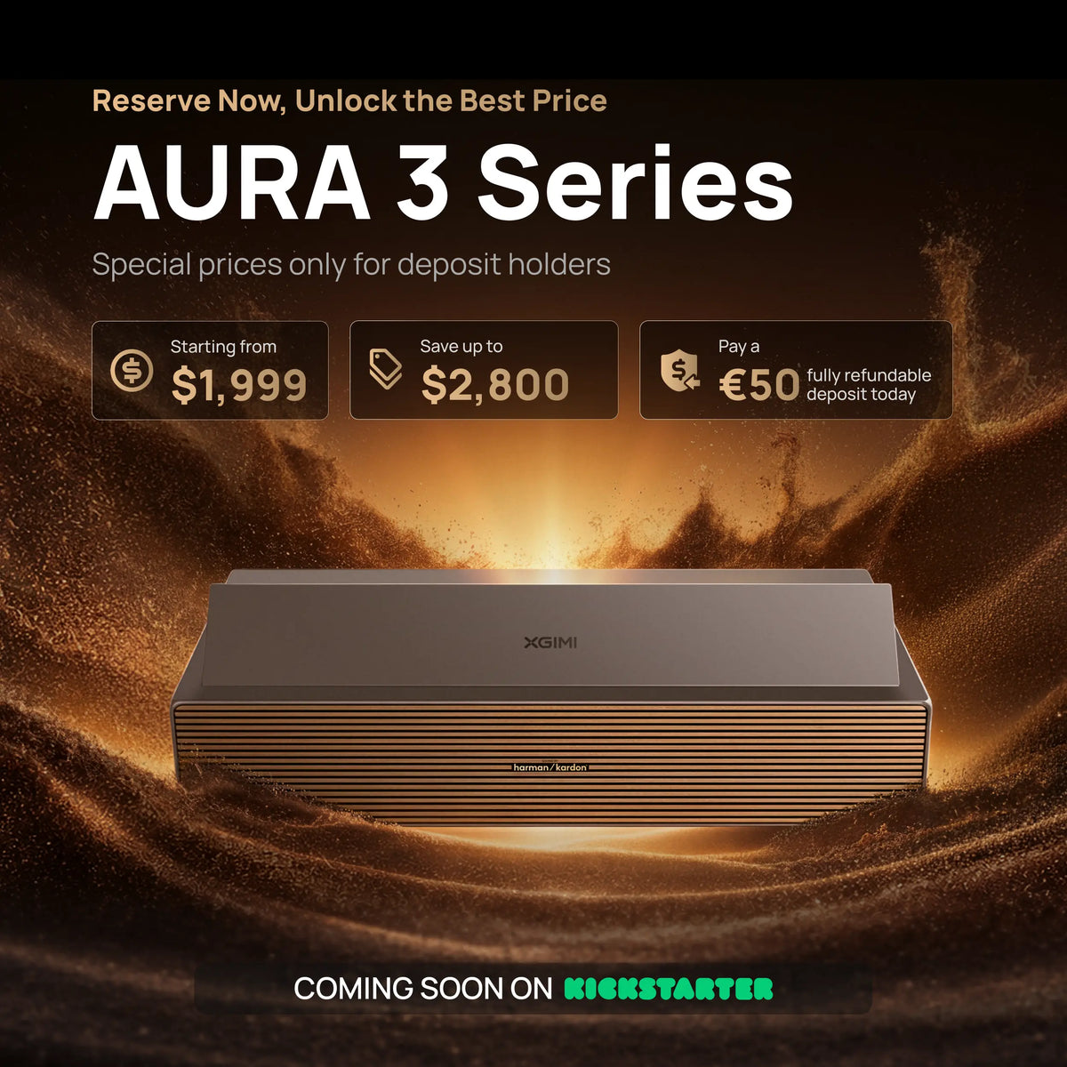 AURA 3 Series - Réservation avec acompte