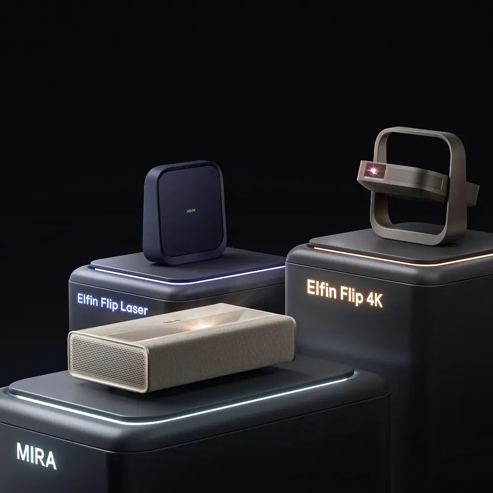 XGIMI dévoile sa gamme de vidéoprojecteurs 2026 : Elfin Flip 4K, Elfin Flip Laser et MIRA