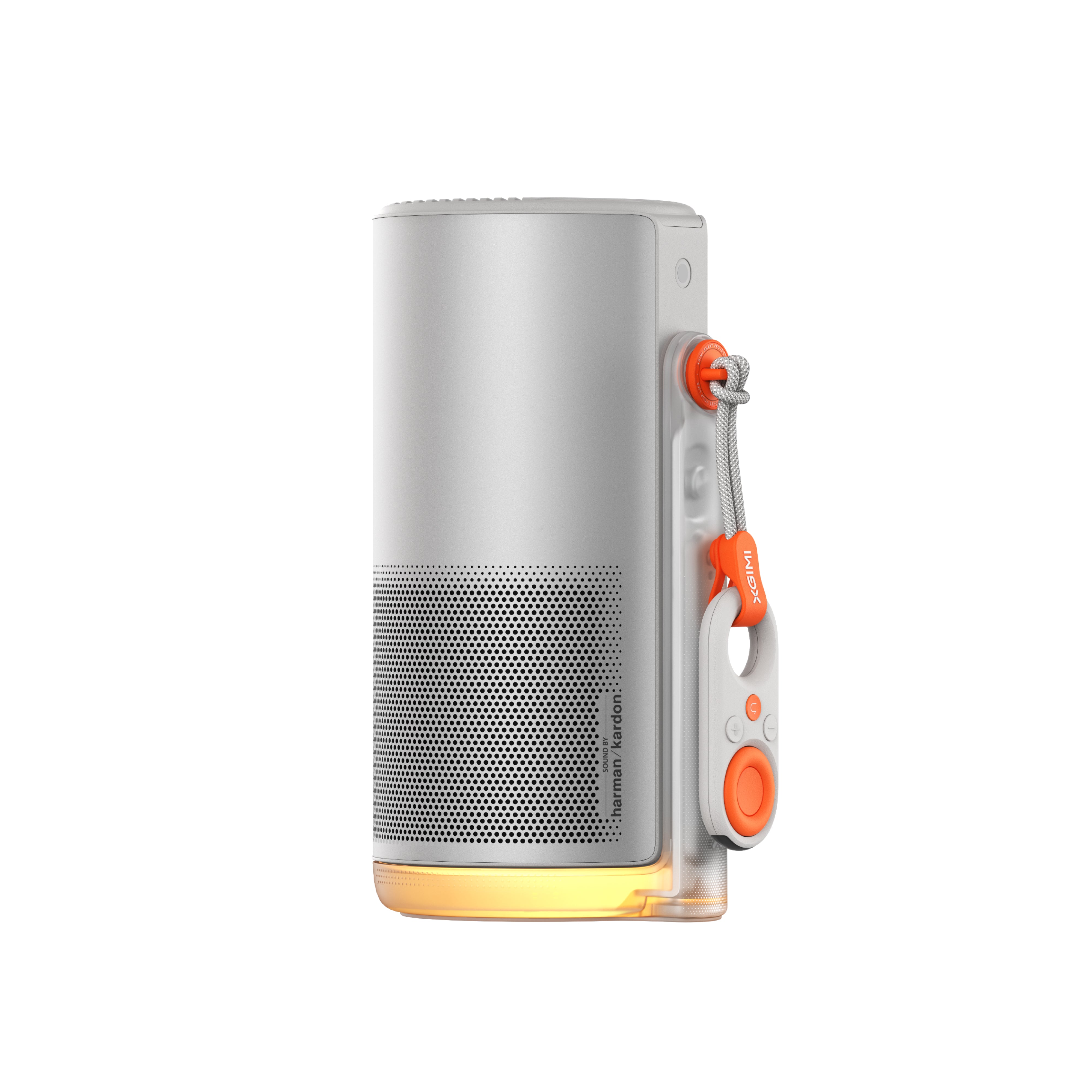 Vidéoprojecteur portable XGIMI MoGo 4 avec batterie : solution intelligente 1080p HD avec 450 lumens ISO, haut-parleurs intégrés et système de streaming Google TV avec Netflix.