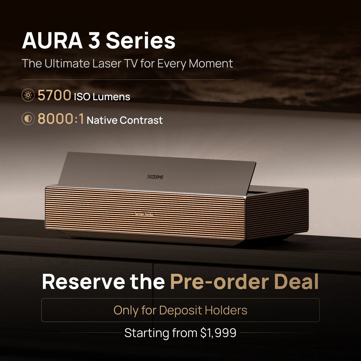 AURA 3 Series - Réservation avec acompte